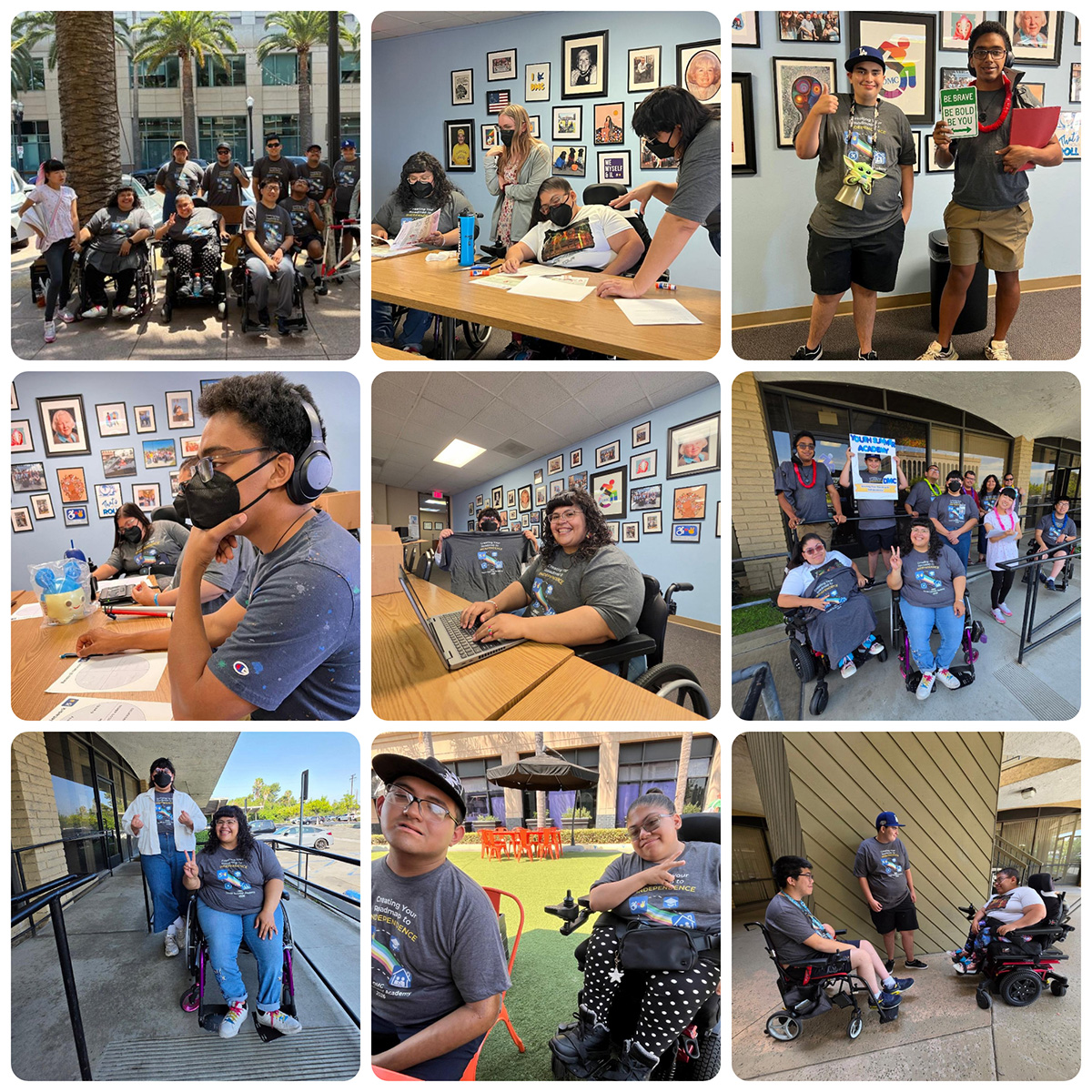 Youth Summer Academy collage featuring multiple youth group photos of all participants with DMC Youth Connect