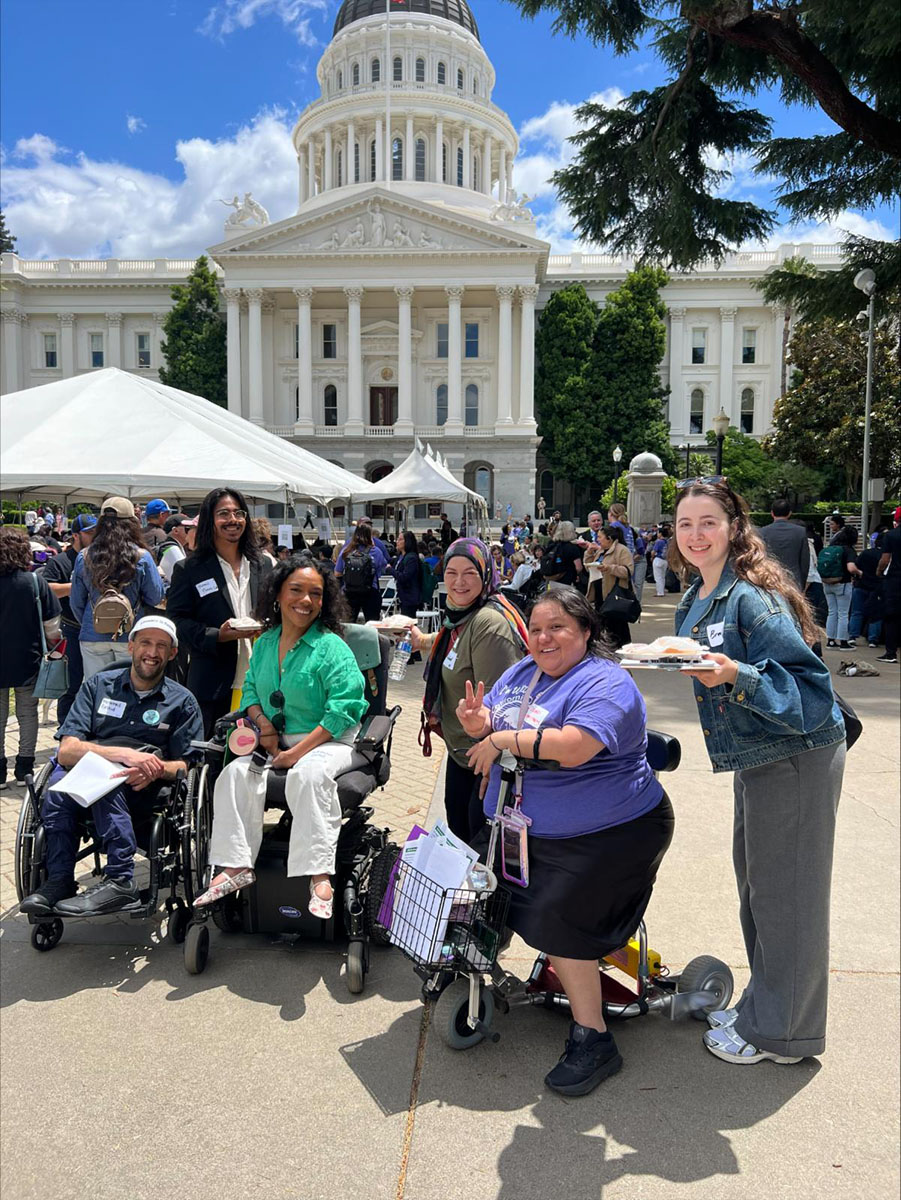 Photo CDLA Day of Systems Change Advocates Michael Mohammed Brittanie Dolores Kholoud and BreeAnna