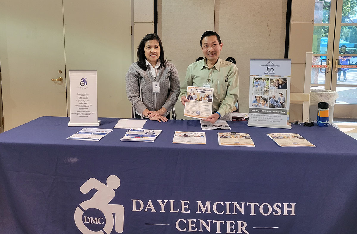 DMC Volunteer, Thao and Kevin at Career Resource Fair