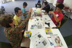 Youth-transistion-group-working-on-crafts