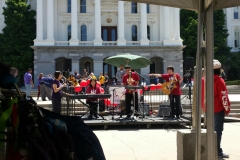 Band playing at NCIL event