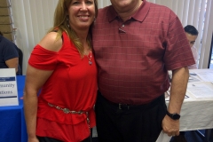 Community Relations Coordinator, Lani posing with Board VP, Mike Ryan