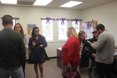 Guests and staff mingling