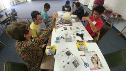 Youth transistion group working on crafts