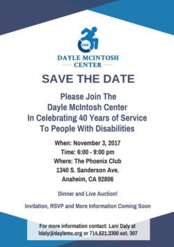 40th Anniversary Save the Date Flyer