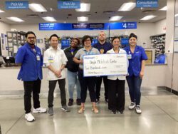 Check presentation photo to DMC from Walmart, Anaheim.