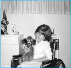 Photo of Dayle with her dog, Honey