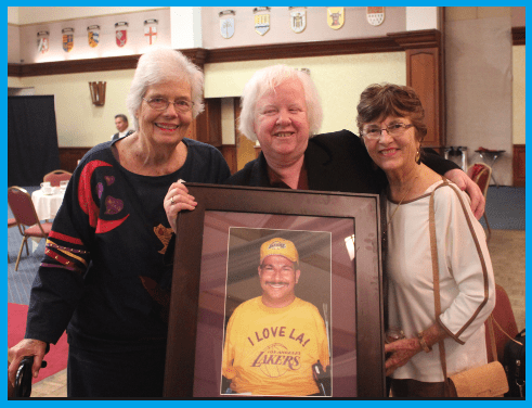 L-R pictured, the late Norma Gibbs, Brenda Premo and Kay Goddard at CSULB honoring the late Activist & DMC Board Member, Richard DeVylder