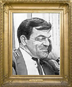 Dr. Geno Vescovi is smiling in a side profile photo. He has dark hair and is dressed in a suit and tie. The photo is from his obituary in the Albuquerque Journal Sunday 27 Oct 2013, just after his death, curated from the Genealogy Center of the Albuquerque Library, City of Albuquerque