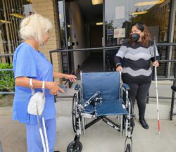 LEFT – Pictured DME Donation; Right – KEEP Same ALT-TXT with photo: Assistive-Technology-Picture-of-wheechairs-that-MDX-staff-built-and-donated-as-part-of-a-team-building-project.