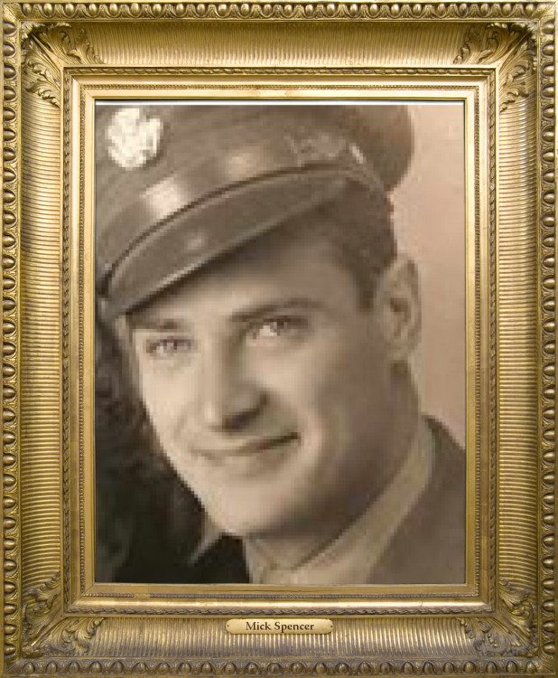 Military photo of Mick Spencer wearing his Uniform