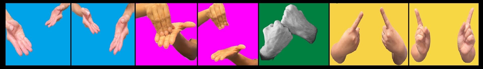 ASL Signs – Service, Learn, Support, Success using hands from  Vietnamese, Afro-Latinix, Caucasian and Hispanic