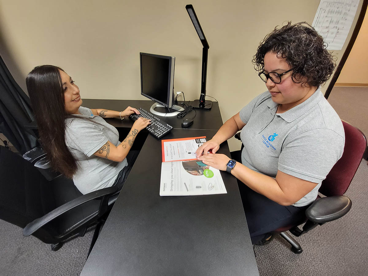 person reading up on the referral process