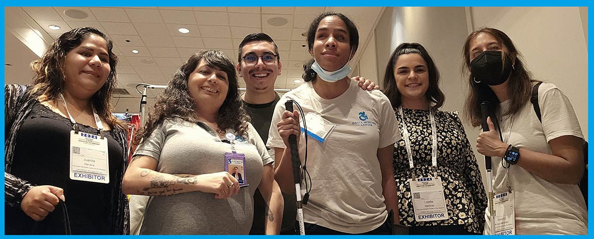 Pictured L-R: Team DMC’s Juanita Herrera, Marysol Cuadrado, Board Treasurer Jose Pena, Danyelle Cerillo, Lizette Martinez and Socorro Arroyo-Merchain at CSUN Conference.