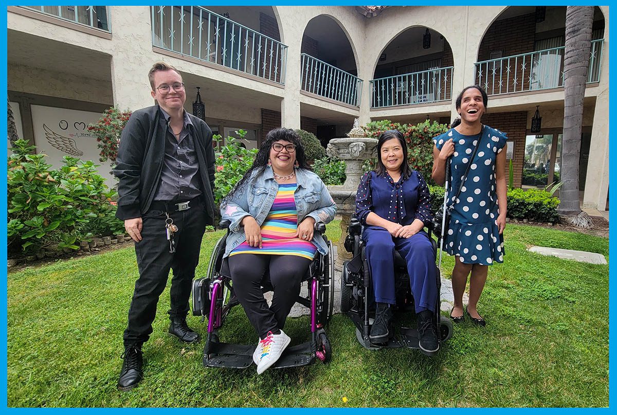 Pictured L-R: Harm Tarrant, Nelly Gomez, Christine Ngyuen and Danyelle Cerillo – Volunteer Success Stories-turned-DMC Employees.