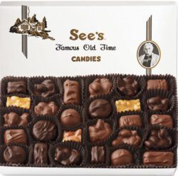 See's Candies box with assorted chocolates.