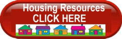 Red oval click button with colorful animated row of multi-colored houses on grass at the bottom. Housing Resources Click HERE written in white on red background.