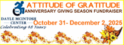 Banner of Dayle McIntosh Center Celebrates 48th Anniversary with Community, Learning and Impact Fundraiser as Disability and Aging Community Grows in OC. October 31 – December 2nd (Giving Tuesday), 2025.
