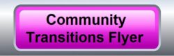 Community Transitions Flyer in black text on pink button with silver border.
