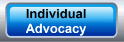 Individual Advocacy blue click button to DMC Individual Advocacy website page