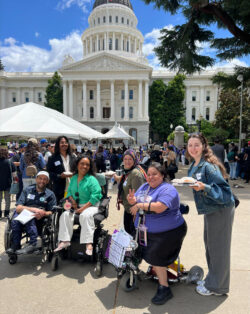 Photo CDLA Day of Systems Change Advocates Michael Mohammed Brittanie Dolores Kholoud and BreeAnna